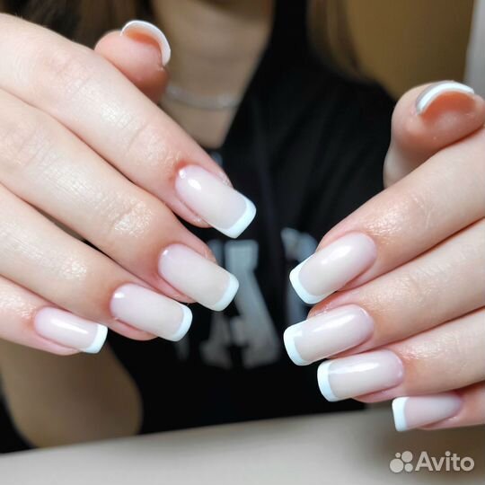 Маникюр всё включено, наращивание в салоне
