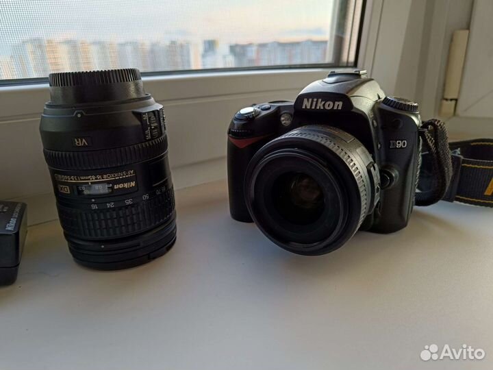 Зеркальный фотоаппарат nikon d90, 35 1.8, 16-85