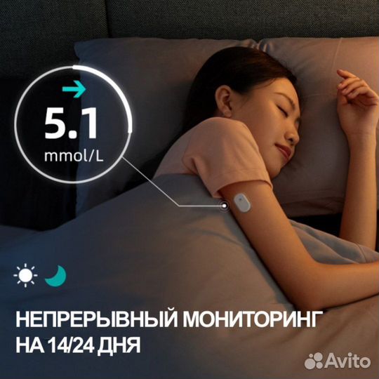 Мониторинг глюкозы 24 дня Sibionics Сибионикс