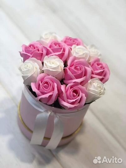 Букет мыльных роз,цветы