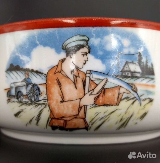 Сухарница косарь, трактор агитация 1920е гг СССР