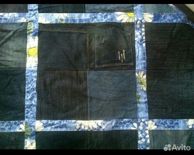 Покрывало джинсовое