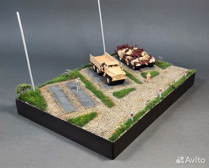Готовая подставка и диорама Hobby Expert AM7341