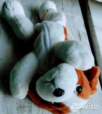 Игрушки меховая Собака Пистолет Лук Петух Рюкзачек