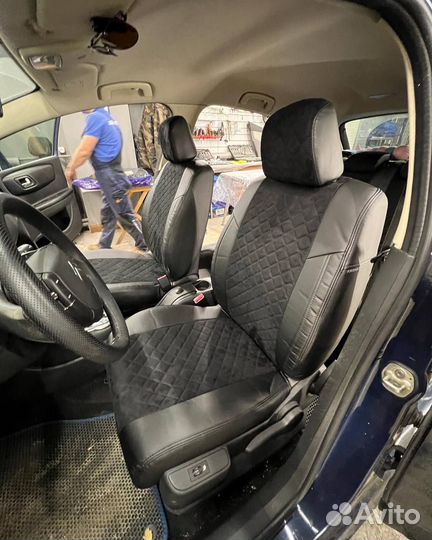 Авточехлы из алькантары Citroen С-4 Hb Автопилот