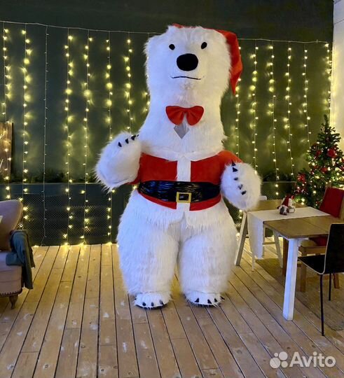 Новогодний мишка рост 2.6м