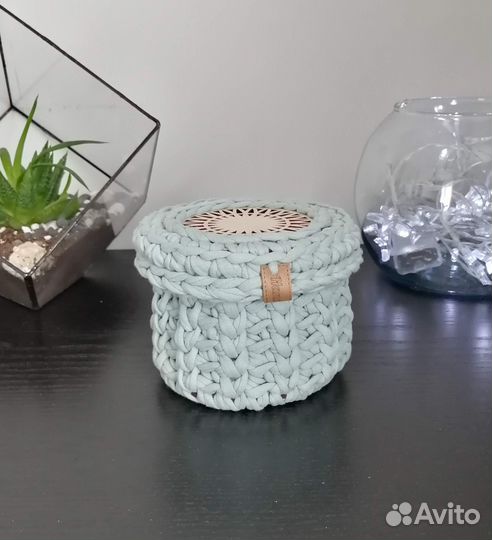 Корзинка вязаная ручной работы