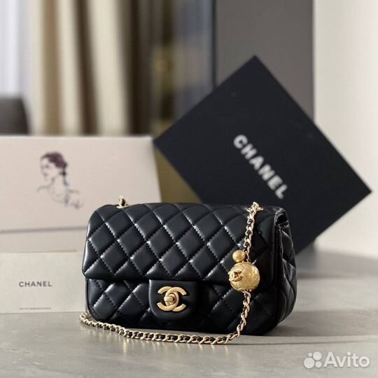 Сумка женская chanel два размера чёрная