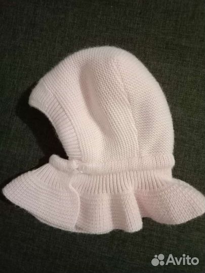 Шапка-капор для новорожденного
