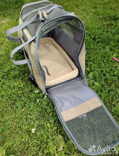 Переноска авио с металлической фурнитурой