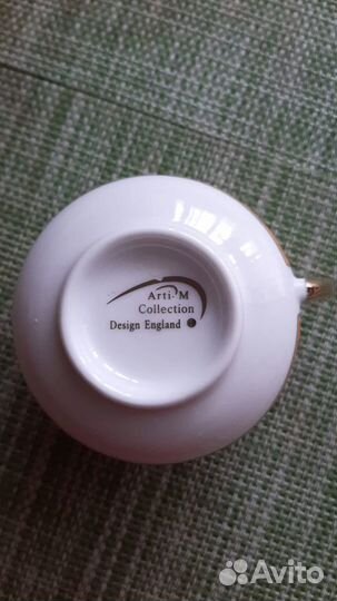 Кофейная пара фарфор, чашки и блюдца