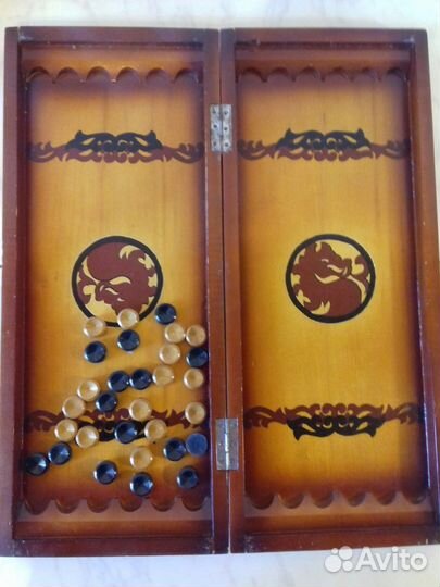 Нарды большие.ручной работы из массива дерева