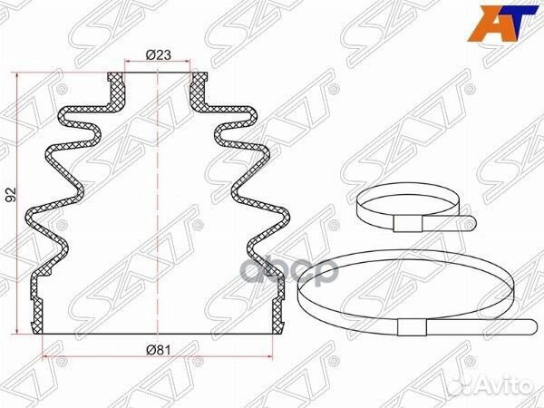 Пыльник шруса ford focus II 04-11 / C-MAX 03-10