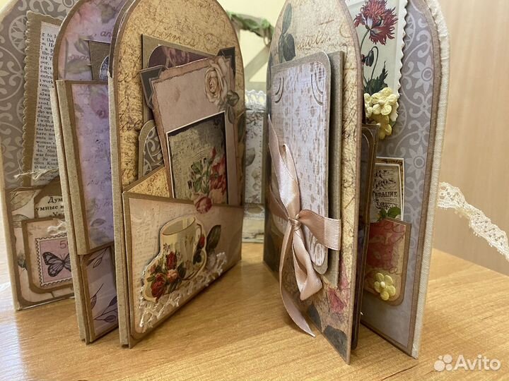 Винтажный фотоальбом ручной работы