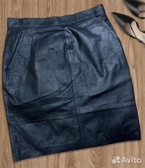 Юбка из натуральной кожи