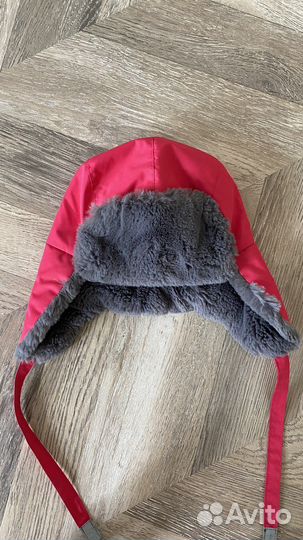 Шапка ушанка 48-50 р на девочку