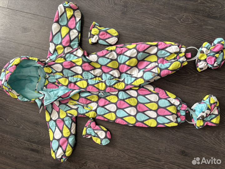 Комбинезон демисезонный 74 80 crokid для девочки