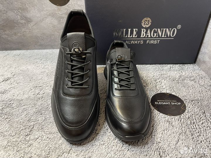 Кроссовки мужские кожаные