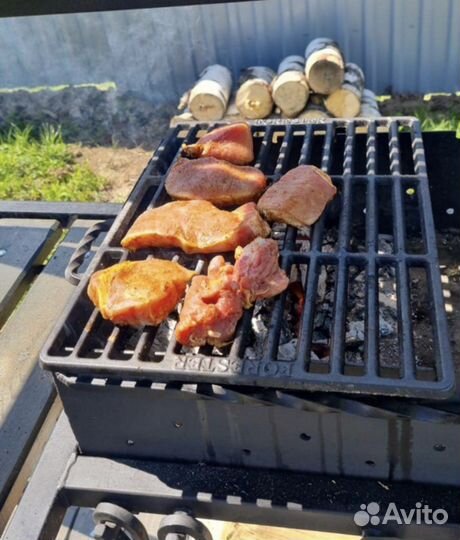 Решетка для гриля на мангал Чугунная