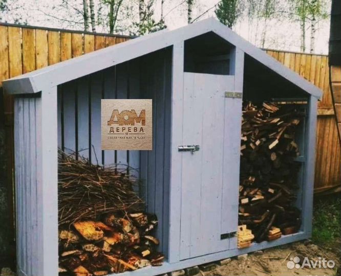 Дровник деревянный разные модели
