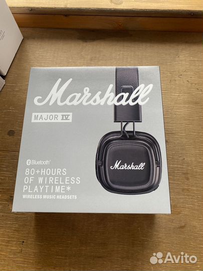 Беспроводные наушники marshall major iv black