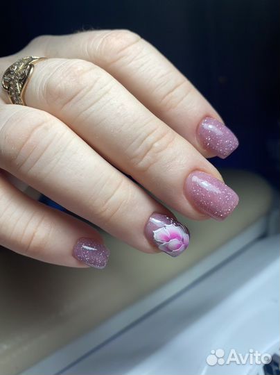 Маникюр.Покрытие гель лаком. Наращивание ногтей