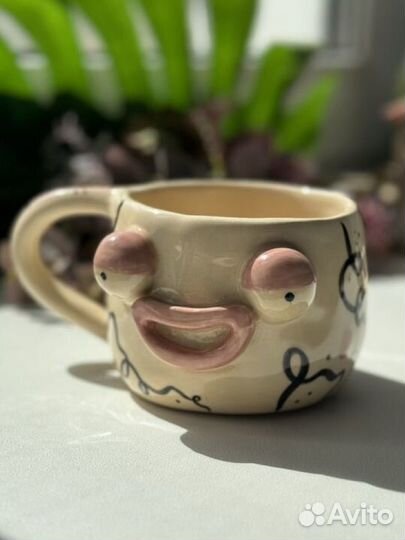 Кружка керамическая ручная работа