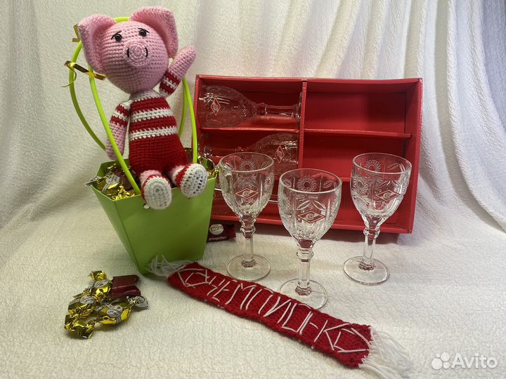 Хрустальные фужеры Спартак