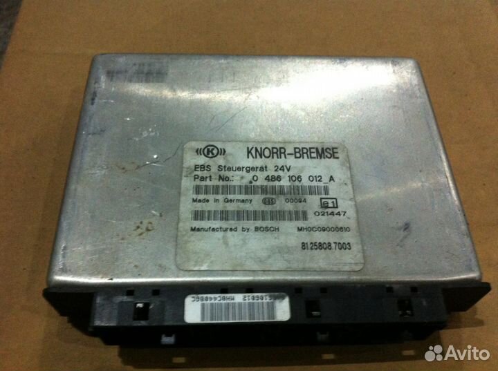 блок управления абс knorr-bremse abs steuergerat 24 v 0486107202