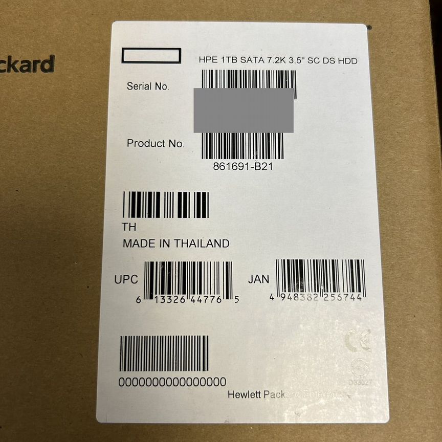 [861686-B21] Жесткий Диск Hp 1tb 861686-B21 862130-001