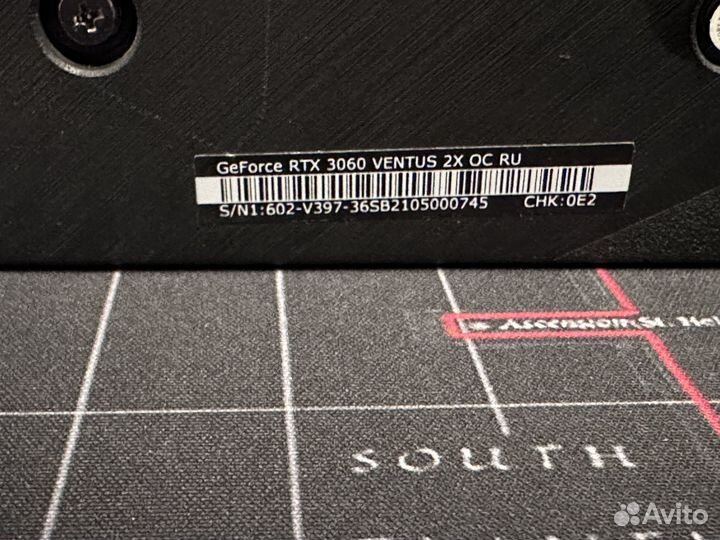 Видеокарта MSI GeForce RTX 3060 ventus 2X OC (LHR)