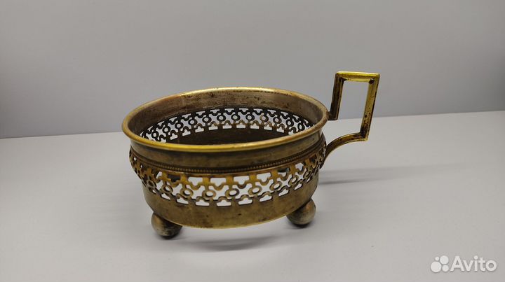 Подставка латунь клеймо Fabr Wolska