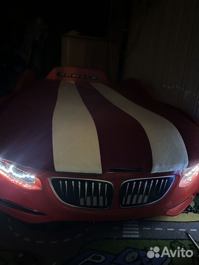 Кровать машинка с подсветкой