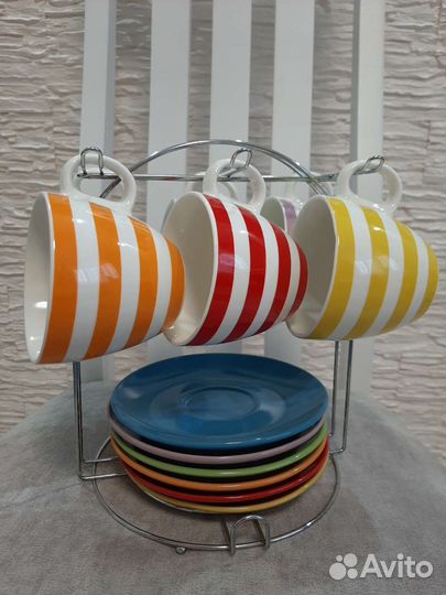 Чайный сервиз на 6 персон новый