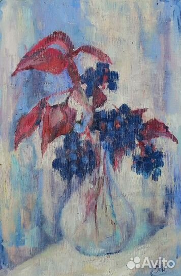 Картина маслом дикий виноград