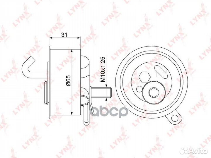 Ролик натяжной ремня грм 13540-74010;GT369.49;A