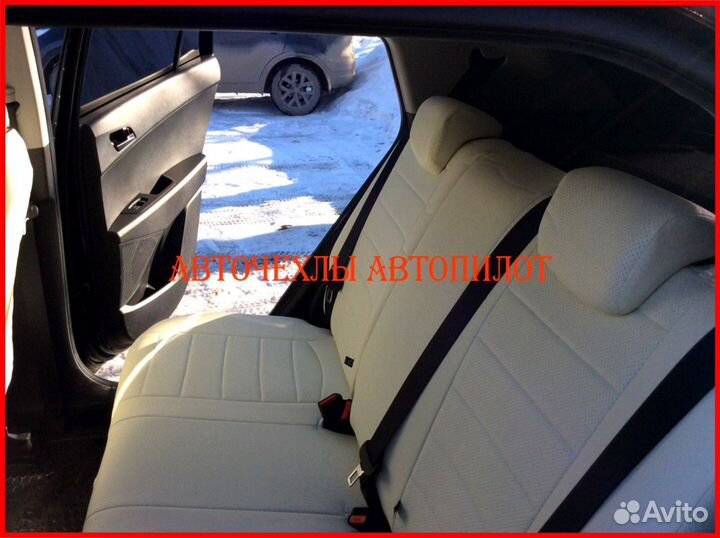 Чехлы Автопилот Hyundai Creta 2 из экокожи белые