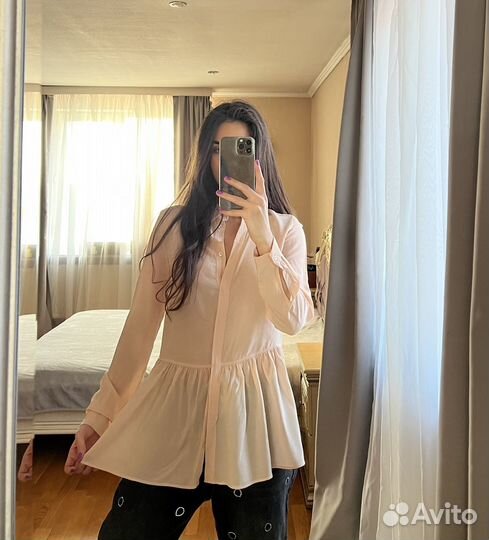 Блузка Iris & Ink (M) шёлк