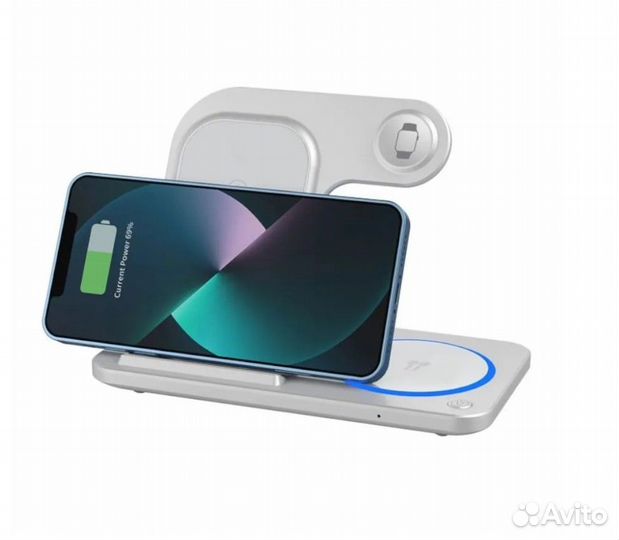Беспроводное зарядное устройство 3 в 1 премиум