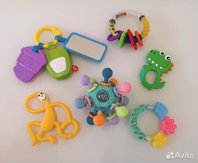 Игрушки погремушки грызунки пакетом