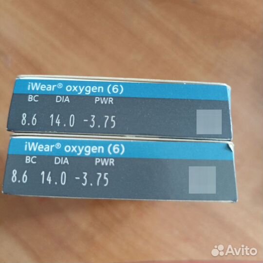 Линзы контактные iWearOxygen (6 линз) всего 17 шт