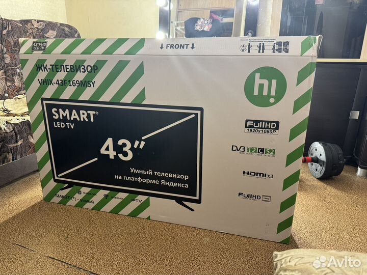 Телевизор SMART tv с wifi 43 дюйма