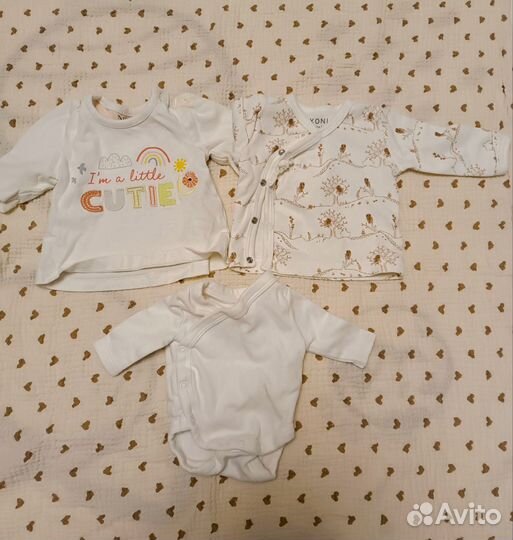 Вещи пакетом 44-50 для недоношенных/маловесных