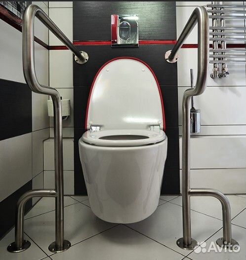 Поручень для унитаза на стойке