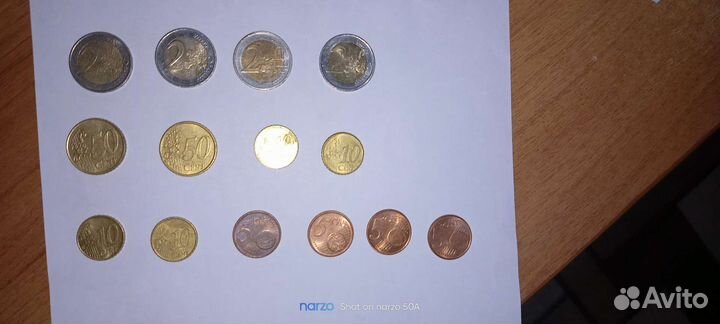 Монеты евро