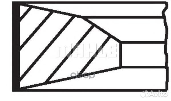 Кольца поршневые двс 03843N0 Mahle/Knecht