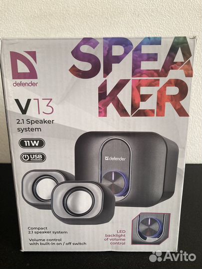 Компьютерные колонки defender v13 новые