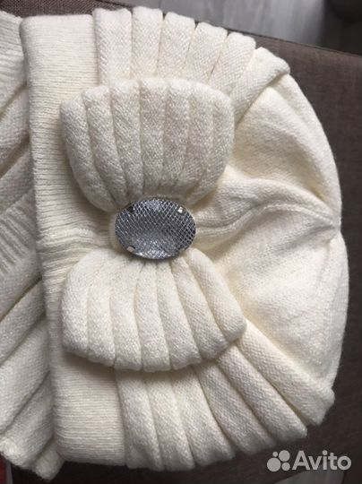 Комплект шапка и шарф женский