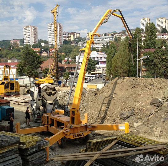 Самоходный бетононасос 25-80 куб м Москва