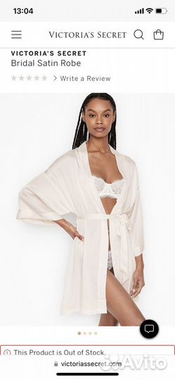 Сатиновый халат Victoria’s Secret оригинал